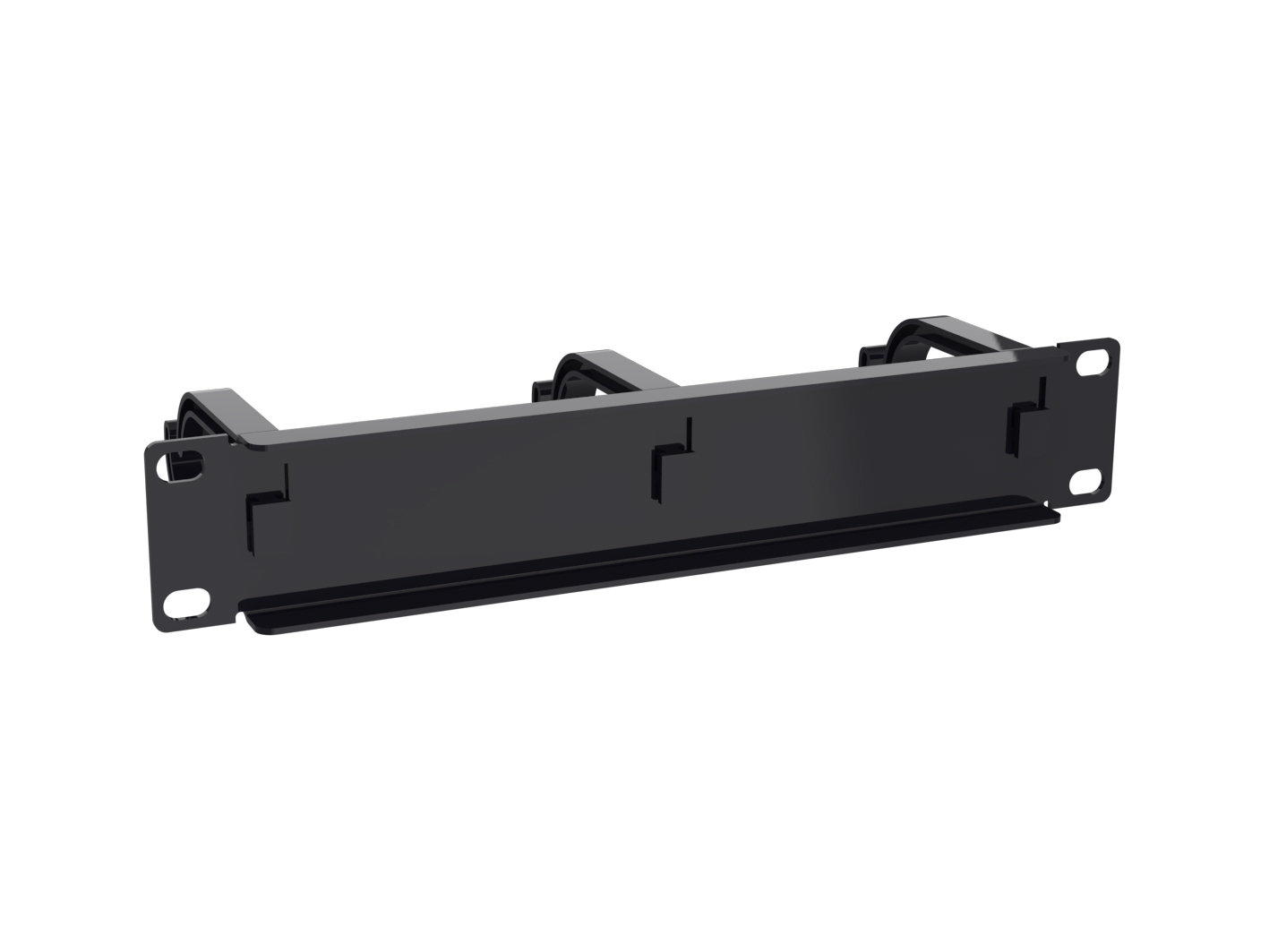 Equip Kabeldurchführung 10 1HE 3x Plastikringe schwarz, Ansicht 3