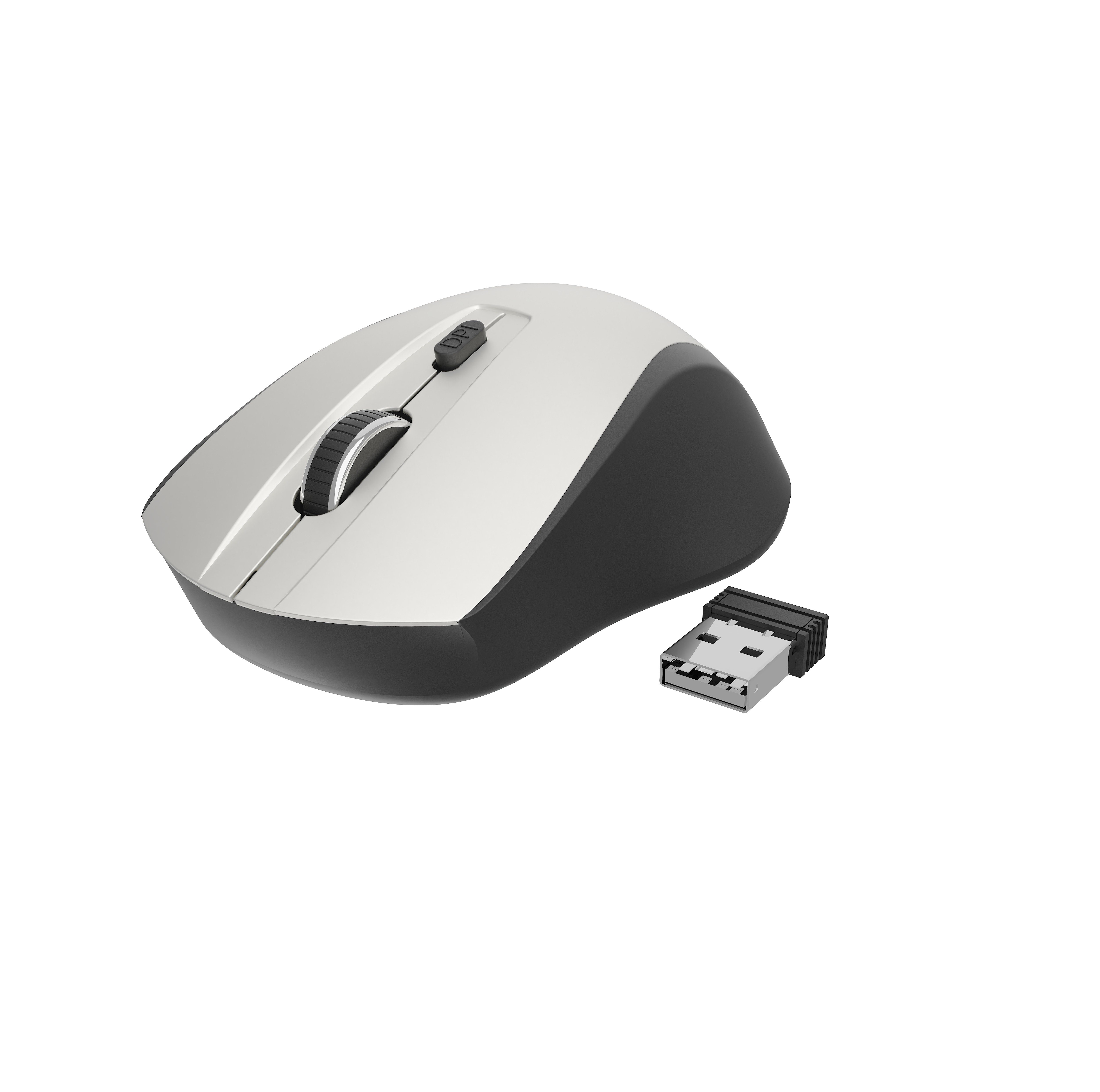 Gembird MUSW-4B-02-BS - Maus - optisch - 4 Tasten - kabellos - 2.4 GHz - kabelloser Empfänger (USB), Ansicht 4