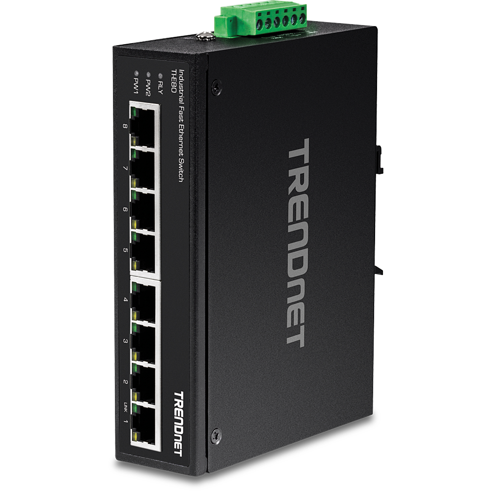 TRENDnet TI-E80 - Switch - unmanaged - 8 x 10/100, Ansicht 2