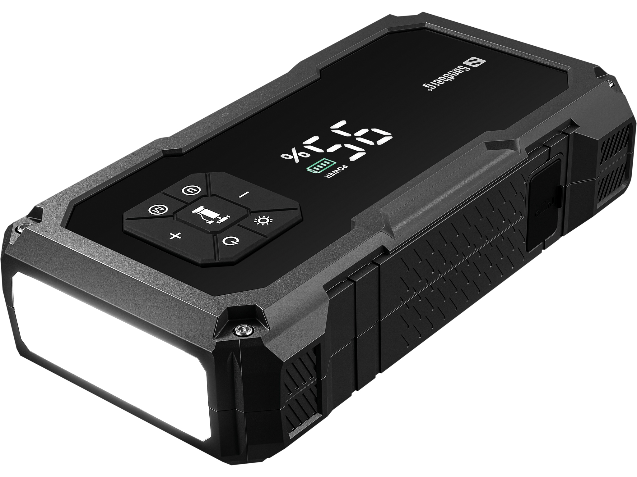 SANDBERG Active TirePump 10000 mAh - Powerbank - Li-Ion - 37 Wh - 800 A - 2 Ausgänge (USB, Starthilfeanschluss), Ansicht 4