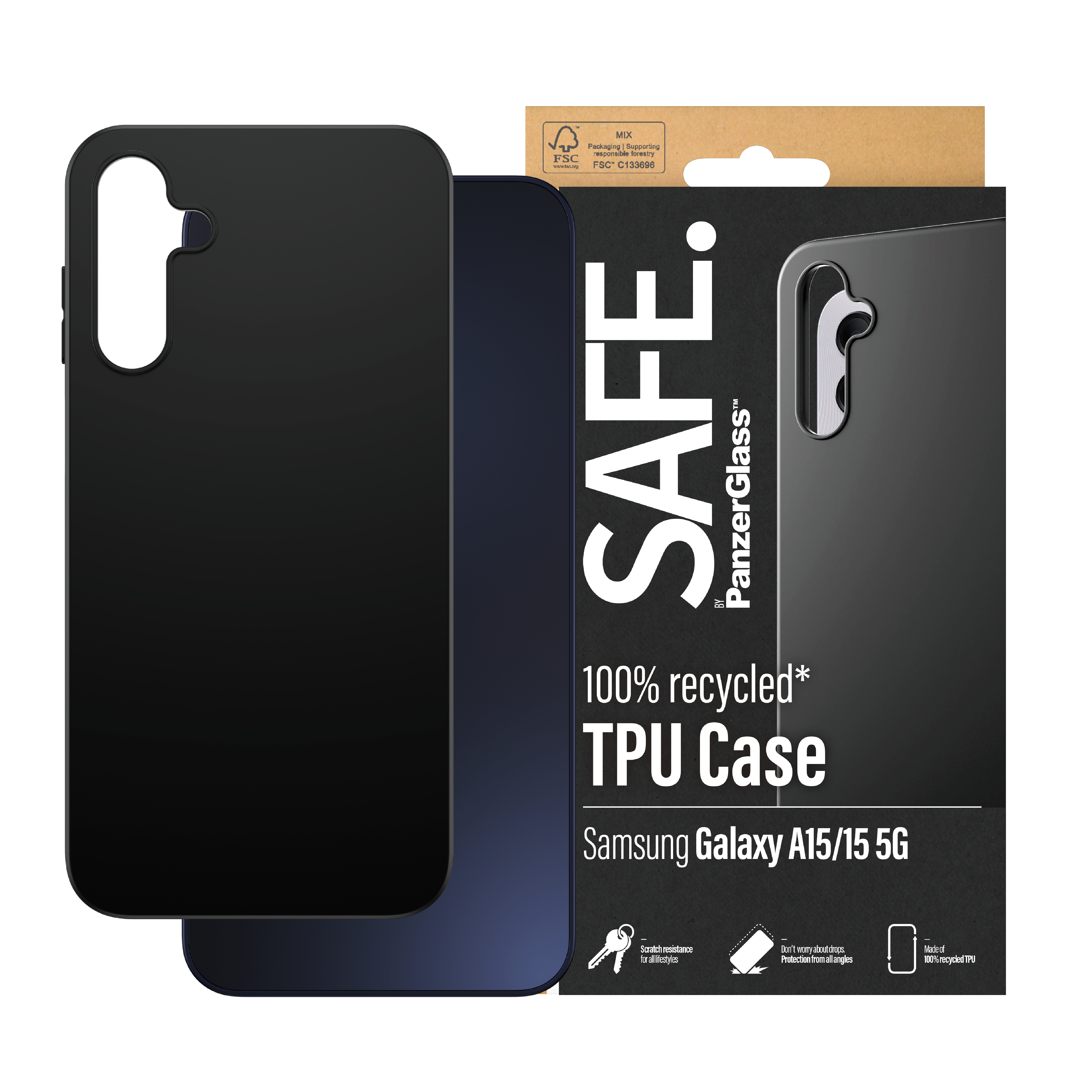 PanzerGlass SAFE. by Case Samsung New A14 A14 5G Black, Ansicht 4