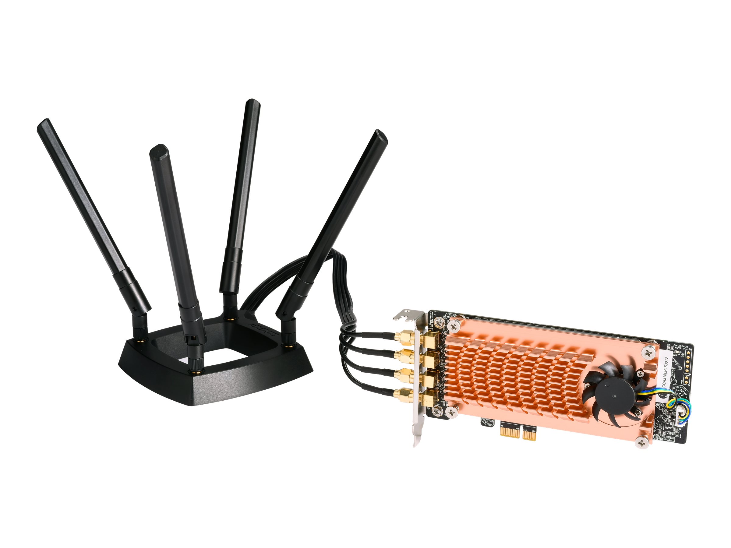 QNAP QWA-AC2600 - Netzwerkadapter - PCIe 2.0 Low-Profile - 802.11ac - für QNAP TS-1232, 1277, 253, 453, 473, 677, 832, 853, 877, 977, TVS-2472, 473, 673, 872, 873