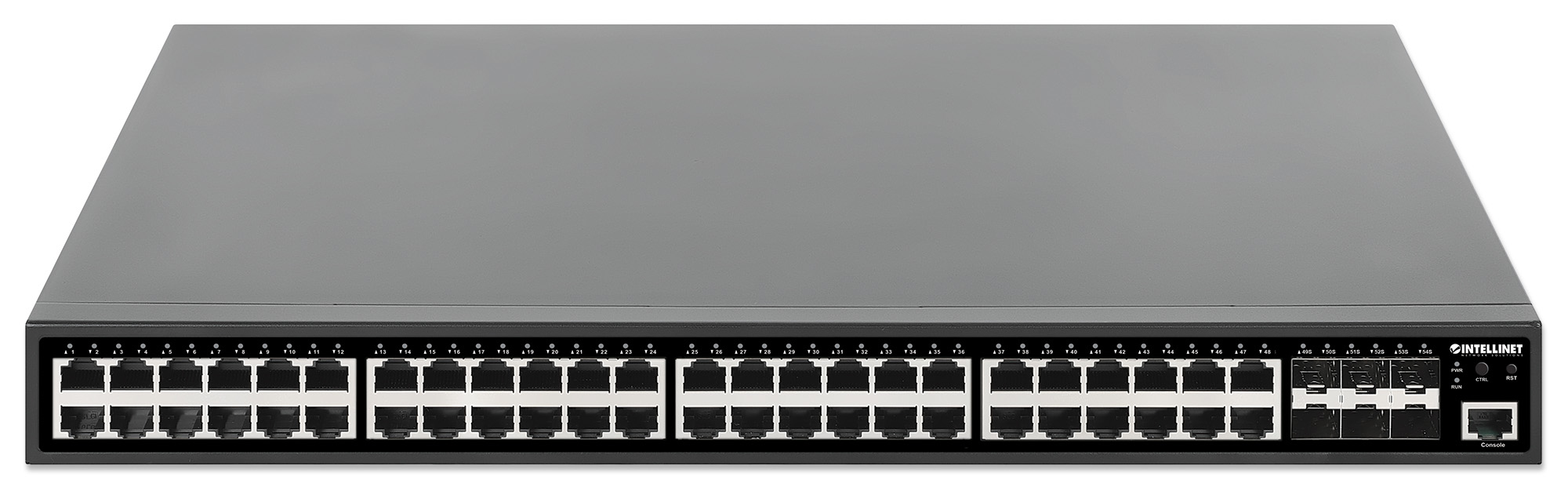 Intellinet 54-P PoE+ Managed Switch 6x10GbE 450W - Switch - 54-Port, Ansicht 4