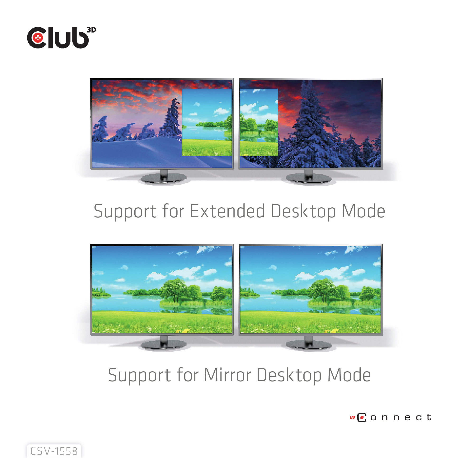 Club 3D Videoadapter - 24 pin USB-C männlich zu HDMI weiblich - 15 cm - USB-Stromversorgung (100 W), Ansicht 4