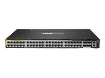 HPE Aruba Networking CX 6300M 48p SR10 1G2.5G5G10G PTPAVB Class8 PoE 4p 100G MACsec Switch - Switch - nur horizontale Oberflächenmontage - L3 - managed - 48 x 10010002.5G5G10GBase-T (PoE++)