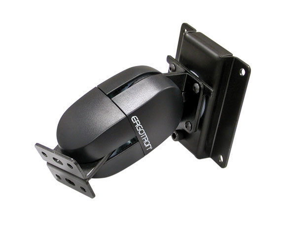 Ergotron 100 Series - Befestigungskit (doppelter Drehpunkt) - für Flachbildschirm - Grau, Schwarz, Ansicht 4