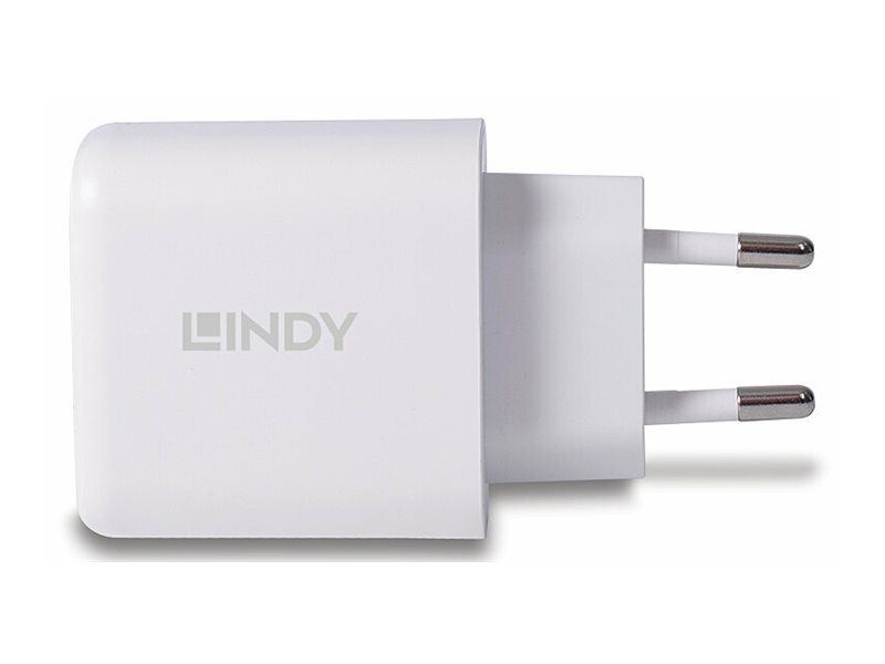 Lindy Netzteil - 30 Watt - 3 A - PD 3.0 - 2 Ausgabeanschlussstellen (4-polig USB Typ A / 24-polig USB-C), Ansicht 5