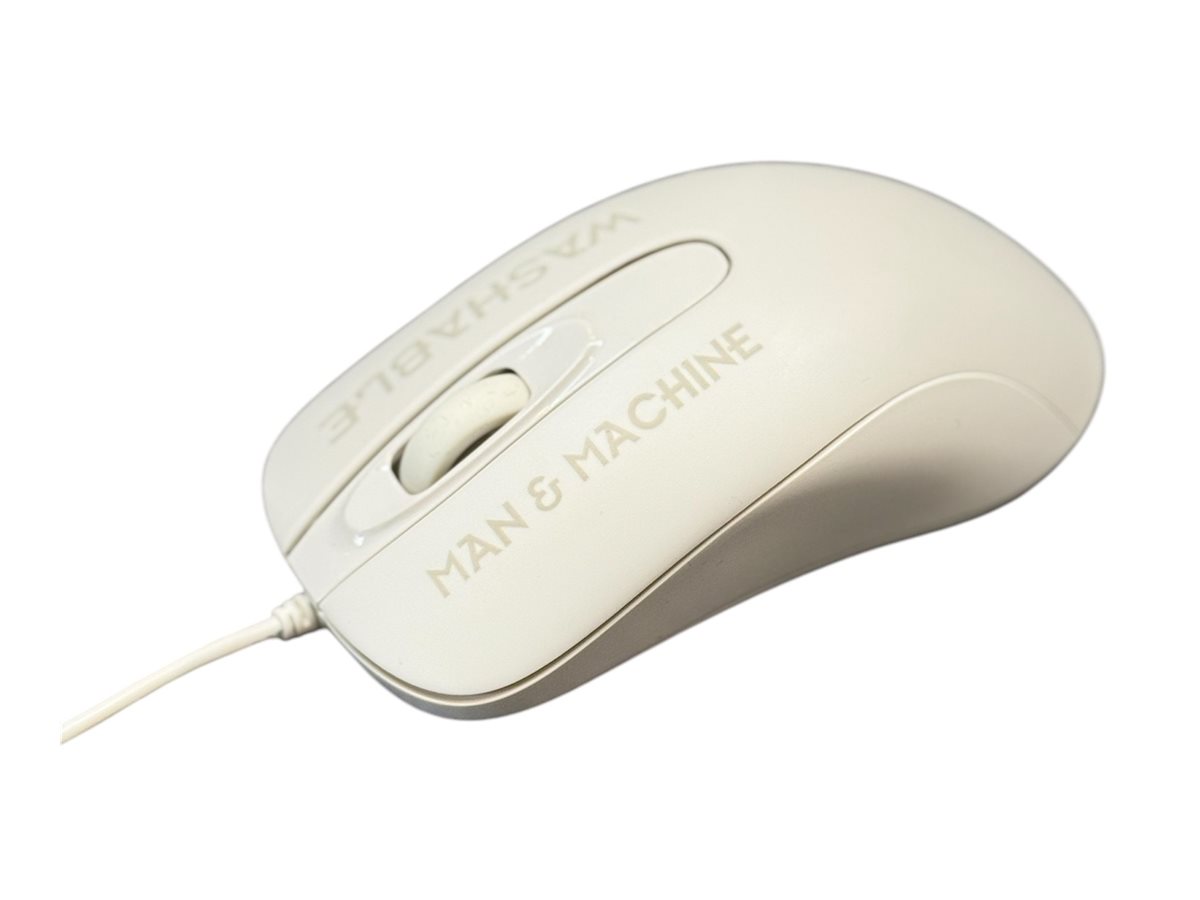 Man-Machine C Mouse - Beidhändig - Laser - USB Typ-A - 1000 DPI - Weiß, Ansicht 4