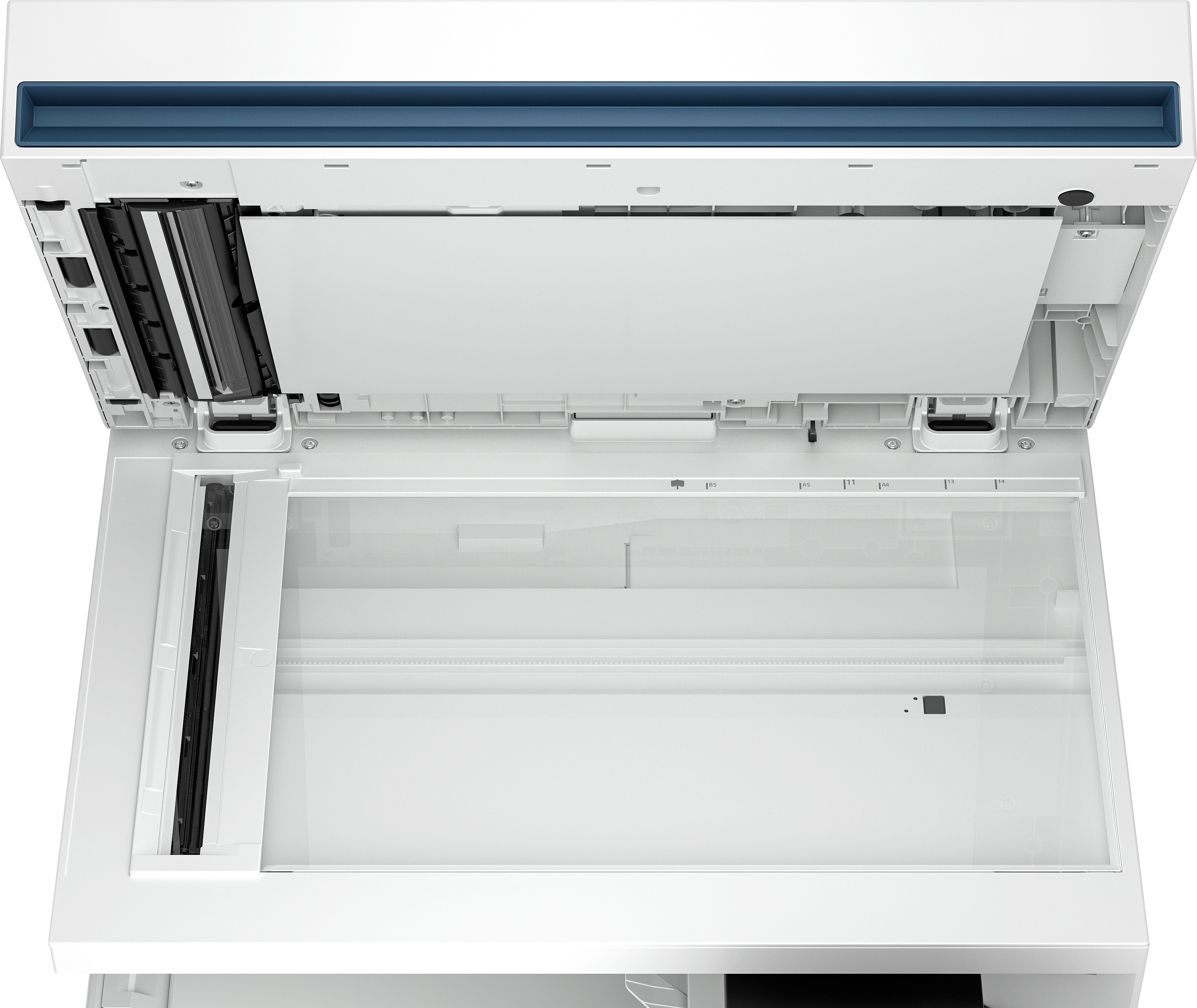 HP Color LaserJet Enterprise MFP X58045dn Drucker - Laser - Farbdruck - 1200 x 1200 DPI - A4 - Direktdruck - Grau, Ansicht 3