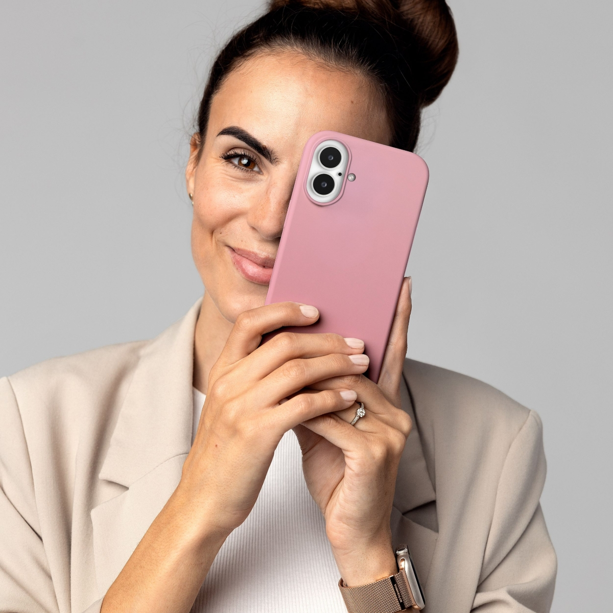 Vonmählen Silikon-Case für iPhone 16 Plus rosa, Ansicht 3