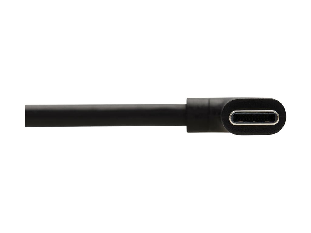 Eaton Tripp Lite Series USBC Cable (M/M) - USB 2.0, Thunderbolt 3, 100W PD Charging, Right-Angle Plug, Black, 2 m (6.6 ft.)