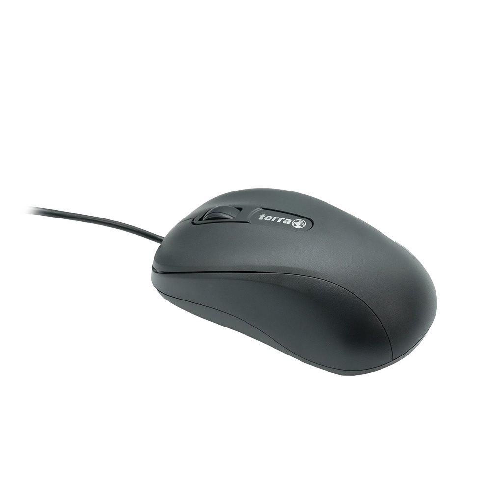 TERRA Mouse 1500 Corded USB black 3-Tasten symmetrisch kabelgebunden 1 - Maus - Sonstiges Eingabegerät, Ansicht 2