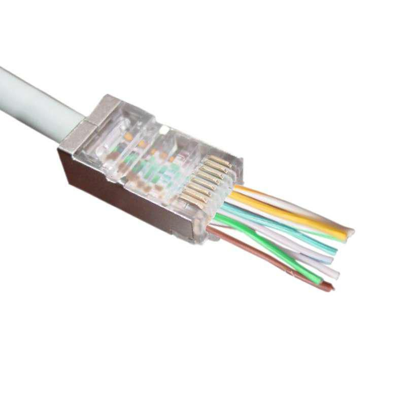 MicroConnect Modular RJ45 Cat5e FTP Easy Connector 100pcs - FTP, Ansicht 2