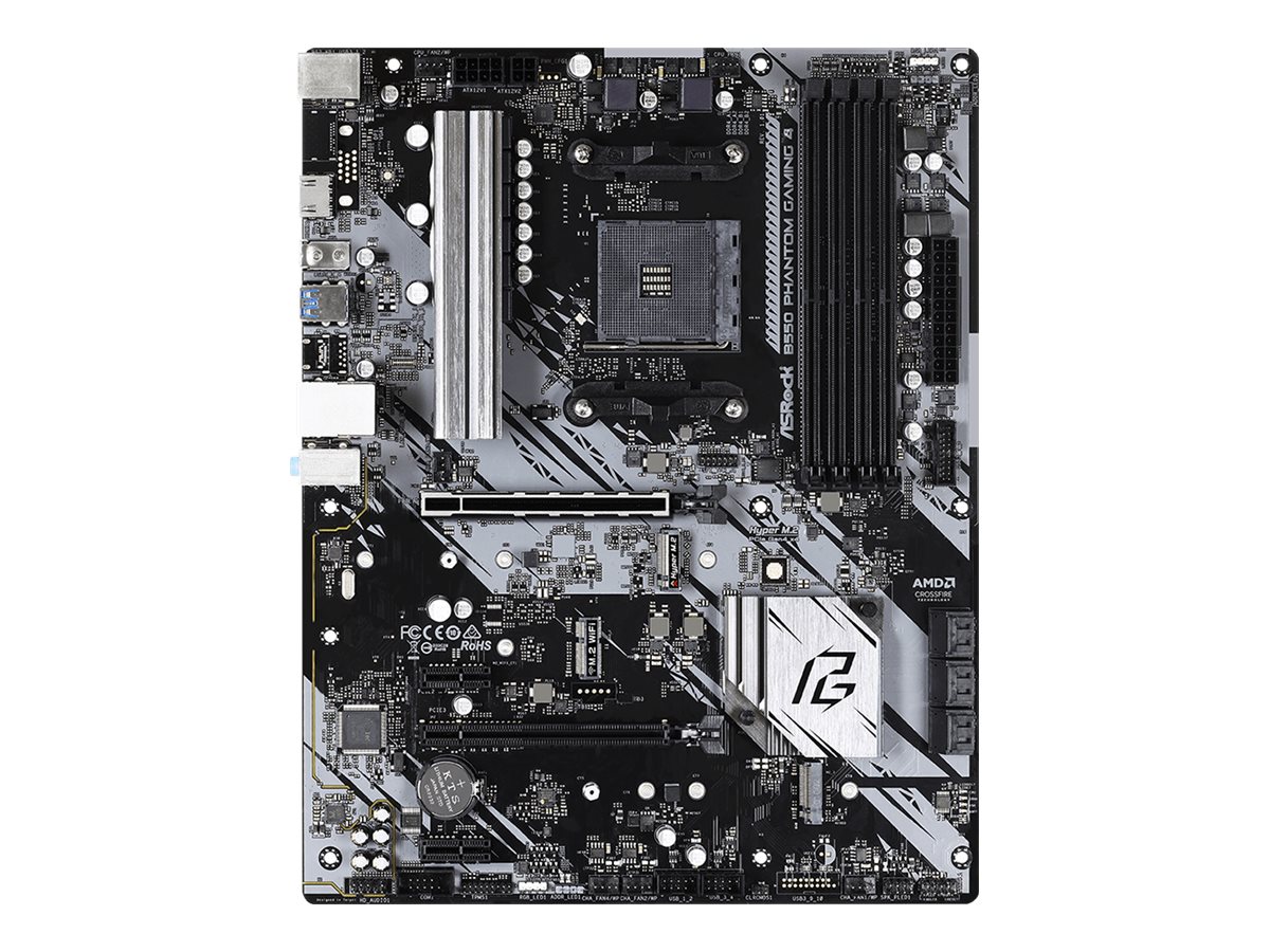 ASRock B550 Phantom Gaming 4 - Motherboard - ATX - Socket AM4 - AMD B550 - USB 3.2 Gen 1 - Gigabit LAN - Onboard-Grafik (CPU erforderlich)