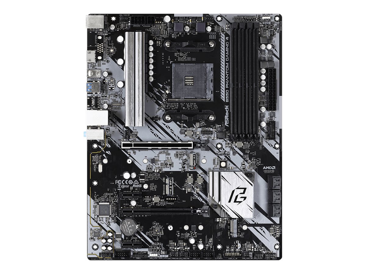 ASRock B550 Phantom Gaming 4 - Motherboard - ATX - Socket AM4 - AMD B550 - USB 3.2 Gen 1 - Gigabit LAN - Onboard-Grafik 