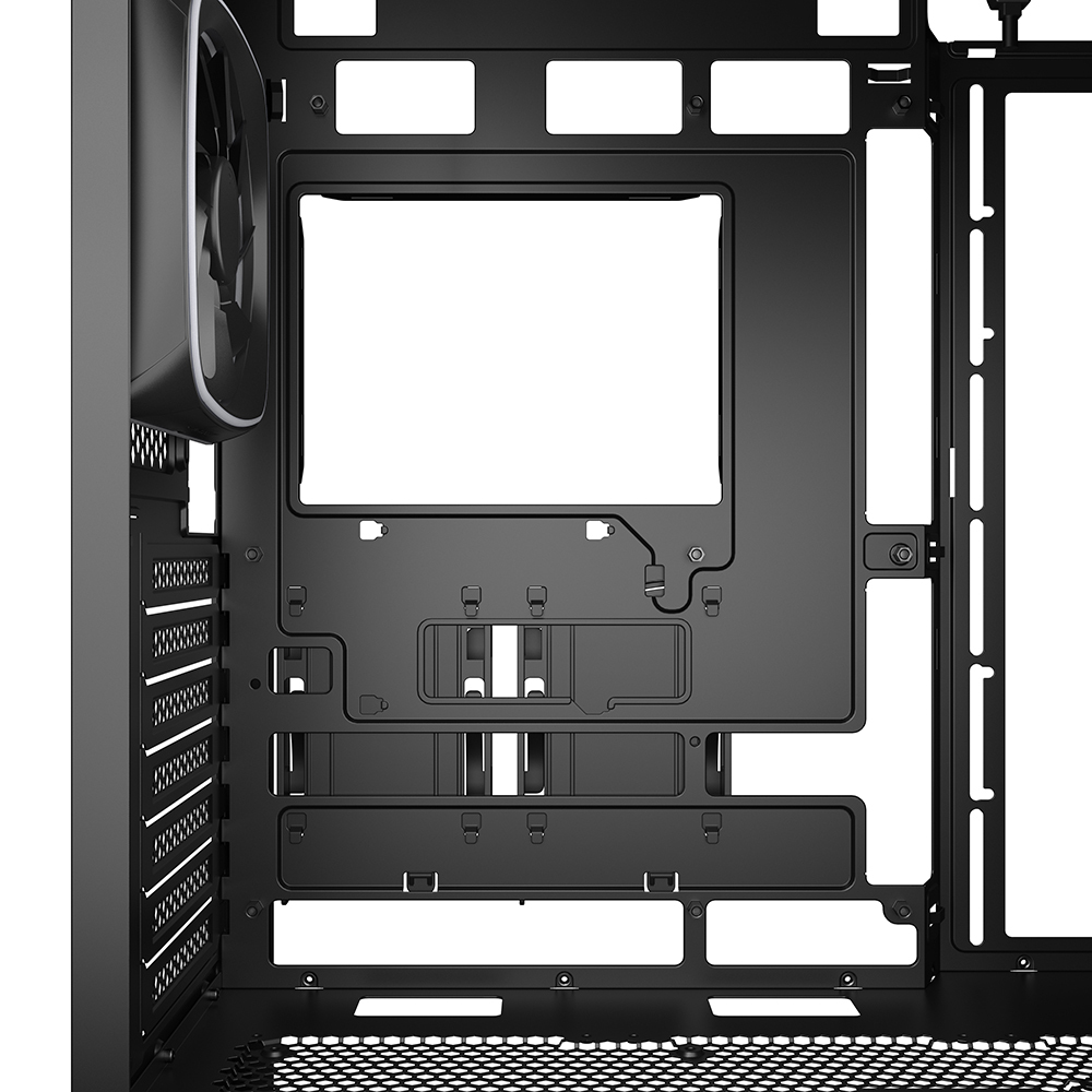 Sharkoon Gehäuse AK5G RGB ATX 1x Glas schwarz - Midi/Minitower - ATX, Ansicht 2