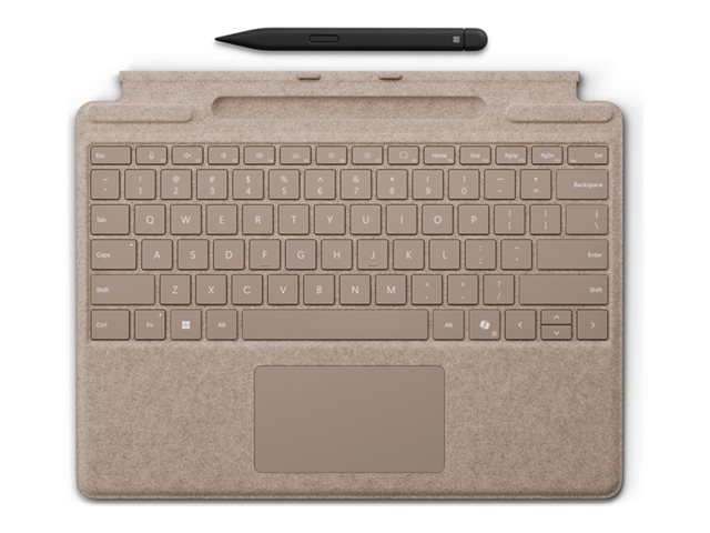 Microsoft Surface Pro Keyboard - Tastatur - mit Trackpad Beschleunigungsmesser Surface Slim Pen 2 Ablage- und Ladeschale