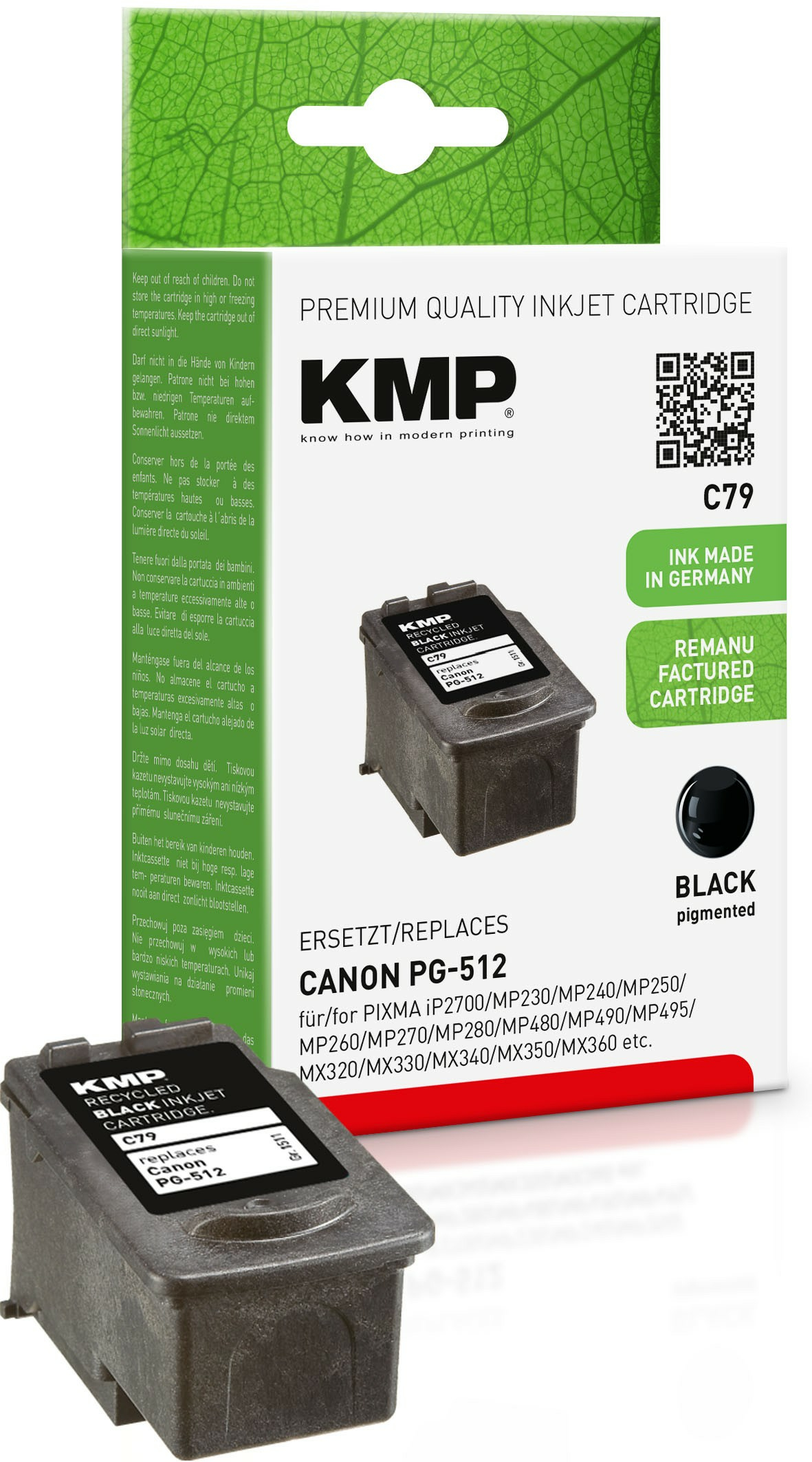 KMP C79 - 15 ml - Schwarz - kompatibel - Tintenbehälter, Ansicht 3
