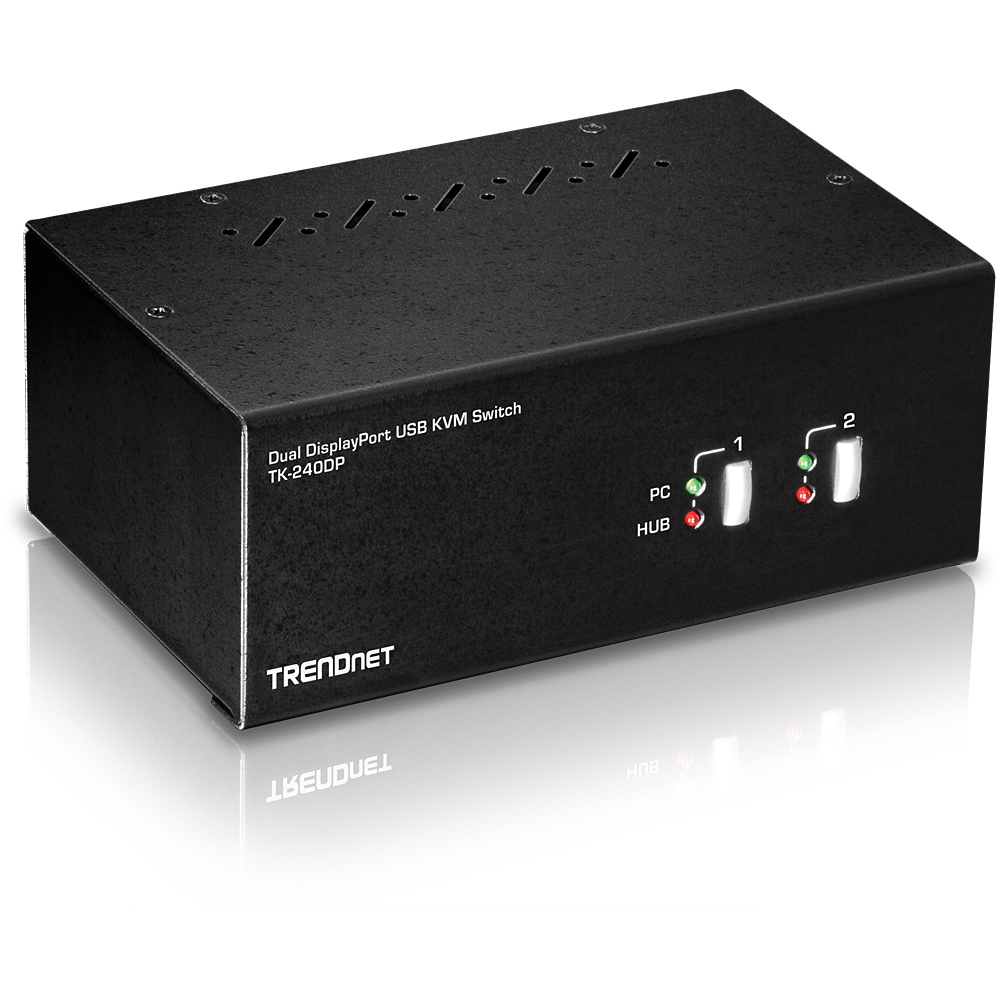 TRENDnet TK-240DP - KVM-/Audio-/USB-Switch - 2 x KVM/Audio/USB, Ansicht 2