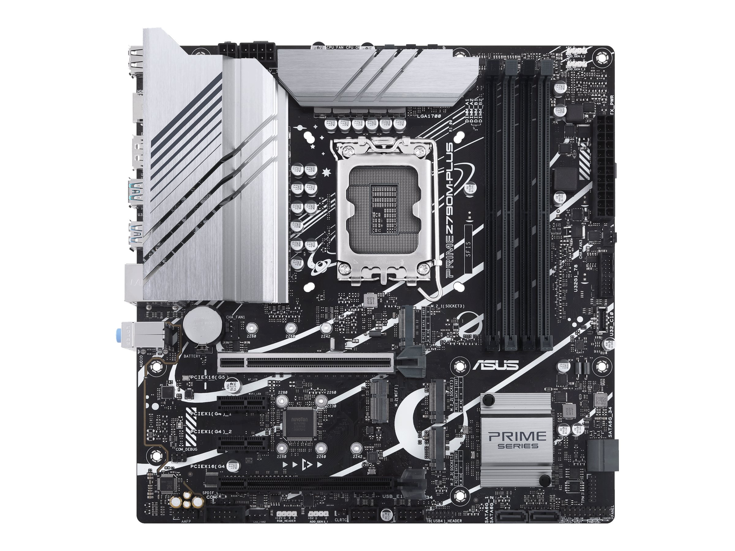 ASUS PRIME Z790M-PLUS - Motherboard - micro ATX - LGA1700-Sockel - Z790 Chipsatz - USB 3.2 Gen 1, USB 3.2 Gen 2, USB4, U