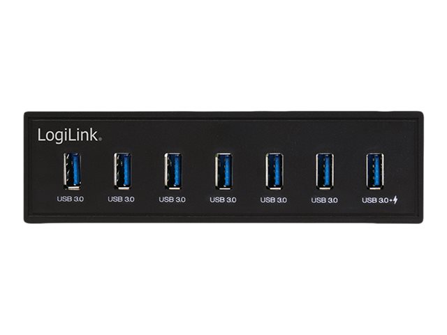LogiLink USB 3.0 hub, 7-port 5.25 internal - Hub - 6 x SuperSpeed USB 3.0 + 1 x SuperSpeed USB 3.0, Ansicht 2