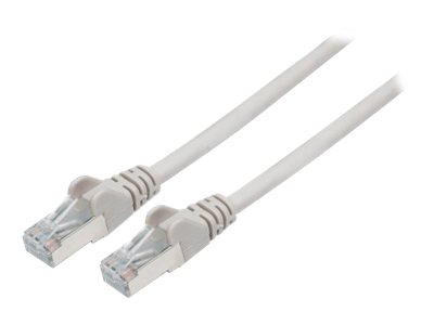 IntelliNet Netzwerkkabel Cat6 S/FTP CU LSOH 3,0m Grau RJ-45 Stecker , RJ-45 Stecker Vergoldete Kontakte Polybeutel