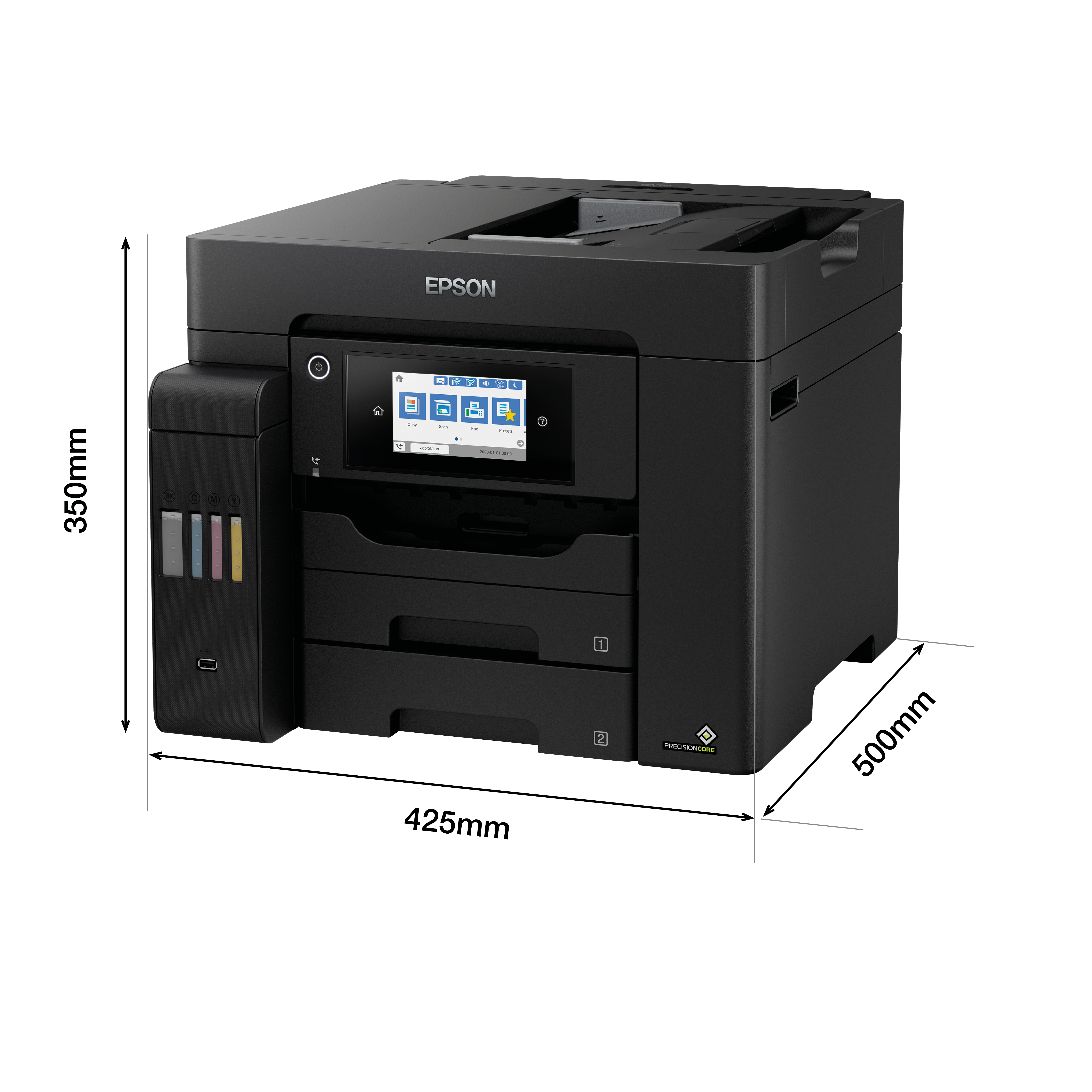 Epson EcoTank ET-5800 - Tintenstrahl - Farbdruck - 4800 x 2400 DPI - A4 - Direktdruck - Schwarz