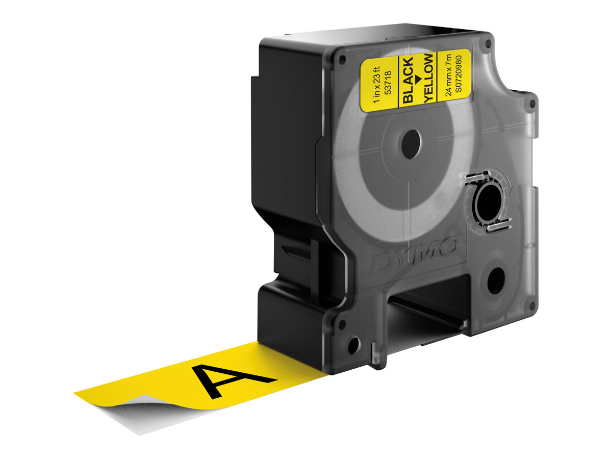 Dymo D1 - Selbstklebend - Schwarz auf Gelb - Rolle (2,4 cm x 7 m), Ansicht 4