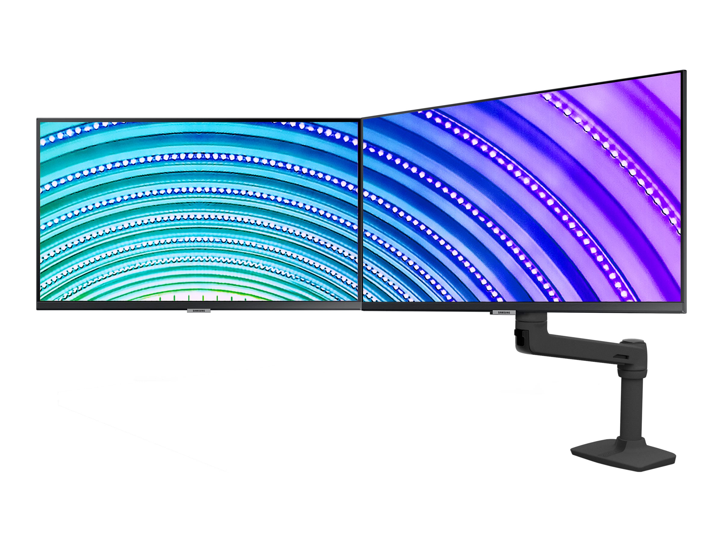 Ergotron LX - Befestigungskit (Gelenkarm, 2 Drehgelenke, Arm für zwei Bildschirme, Basis, 2-teilige Tischklemme, Ansicht 4