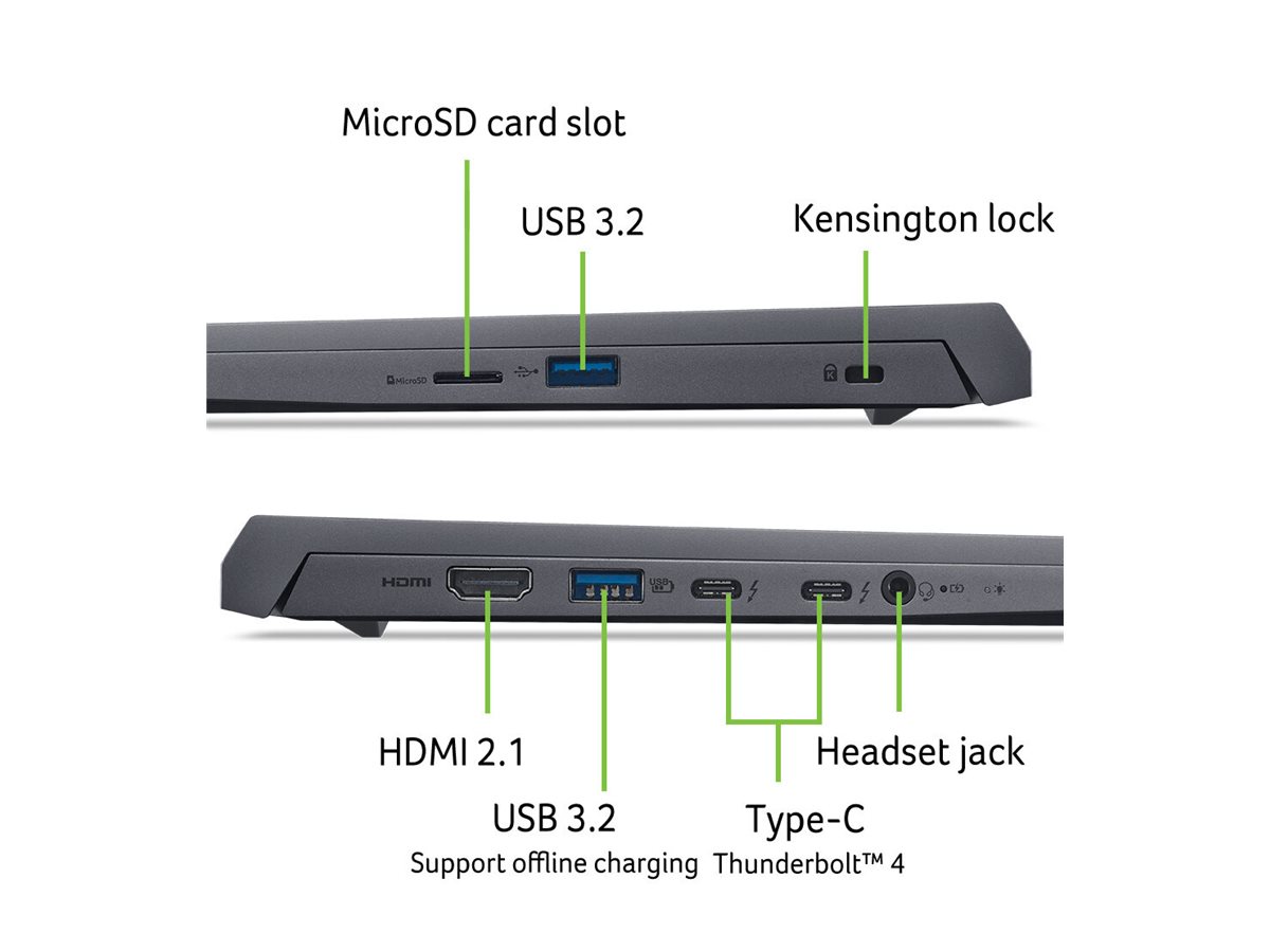 Acer Swift X 14 SFX14-72G - Intel Core Ultra 7 155H / 1.4 GHz - Win 11 Pro - GF RTX 4050 - 32 GB RAM - 1.024 TB SSD NVMe - 36.8 cm (14.5")