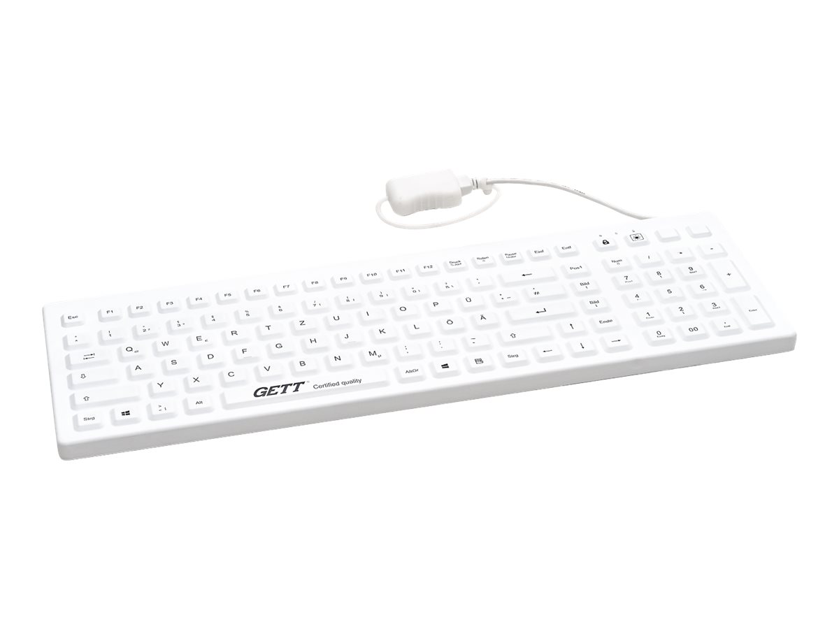 GETT CleanType Prime Pro+ TKG-110-GCQ-PR-KGEH-WHITE-IP68-MAG-BACKL-USB-FR