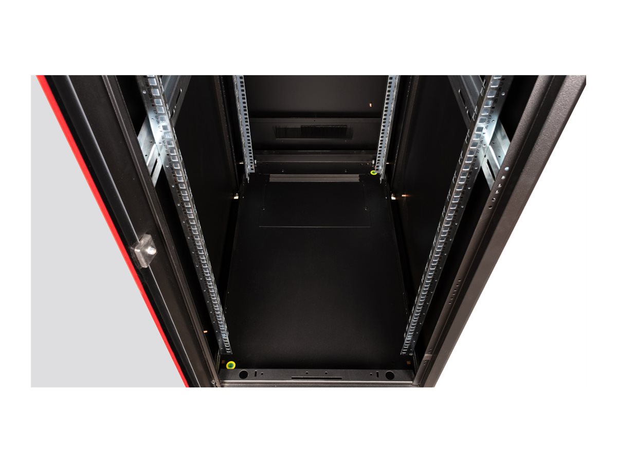 ROLINE 19 Zoll Netzwerkschrank Pro 42 HE 600x1000 BxT Glastür schwarz, Ansicht 3