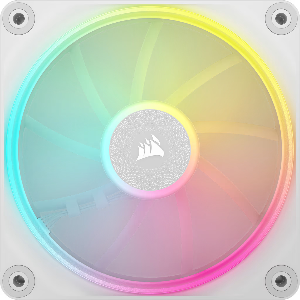 Corsair iCUE Link LX120 RGB - Gehäuselüfter - 120 mm - Weiß, Ansicht 3