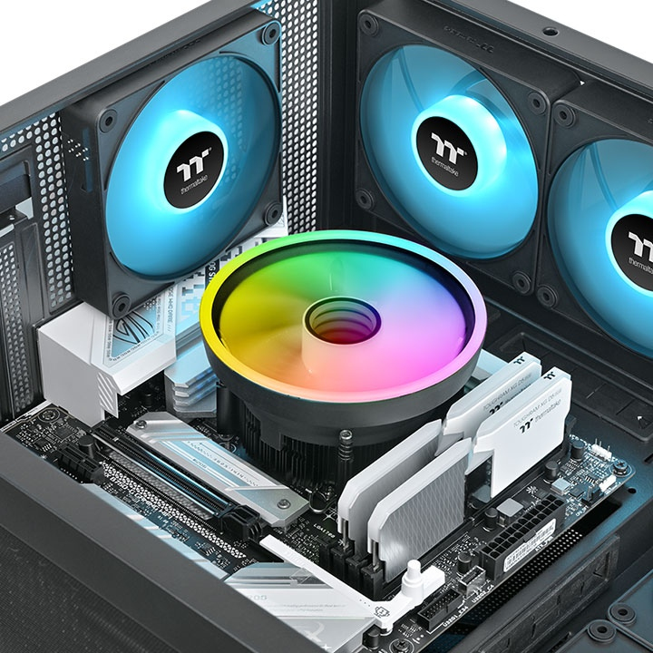 Thermaltake Kühler UX150-L ARGB Black Intel 1851 retail - CPU-Kühler - Intel Sockel 1150 (Core i), Ansicht 4