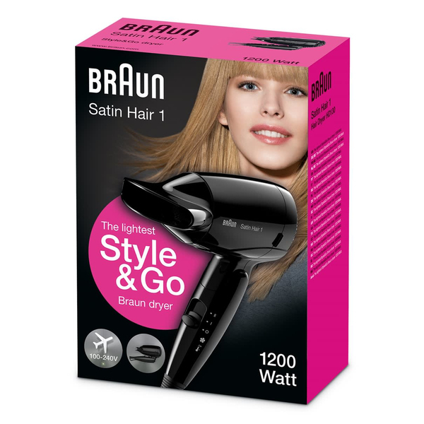 Braun HD130 - Schwarz - Hängender Ring - 1200 W - 100 - 240 V - 50 - 60 Hz - 350 g, Ansicht 3