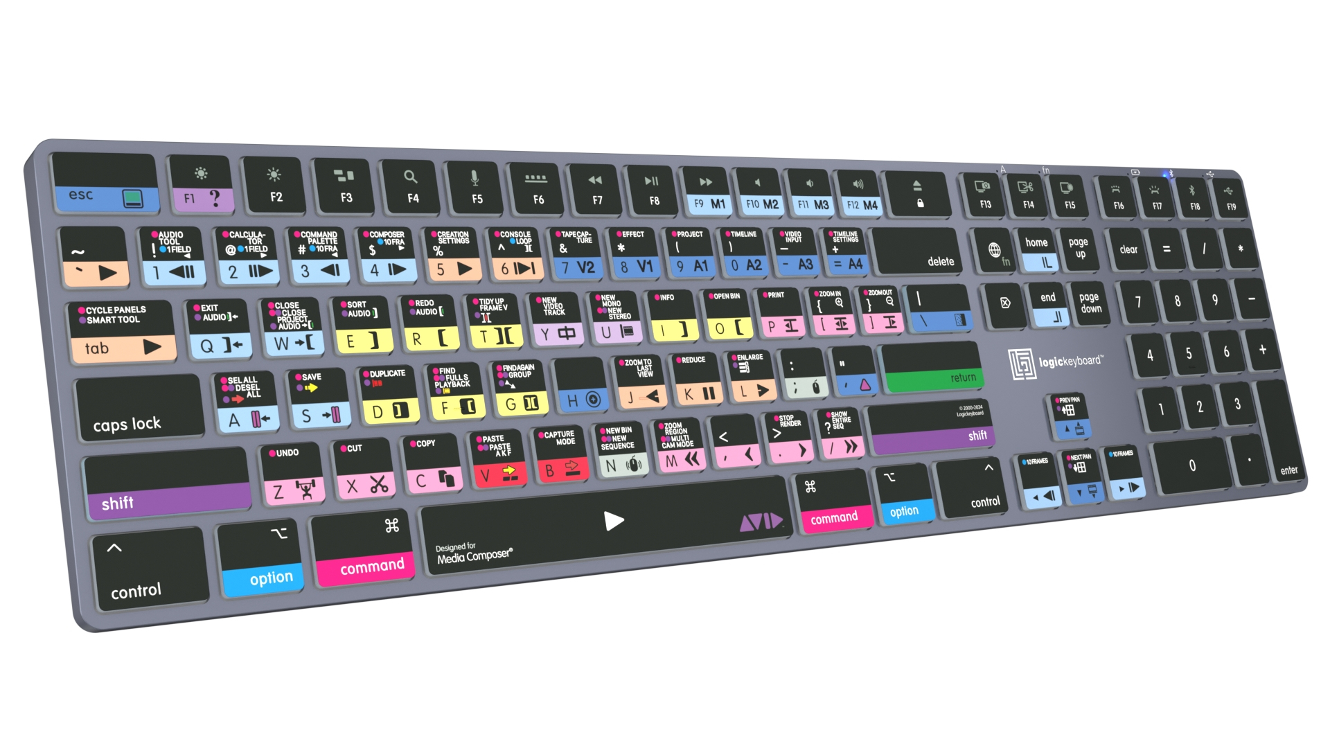Logickeyboard Avid Media Composer - Pro Titan LKB-MCOMP-TM-UK - TL: UK, QWERTY, Ansicht 3