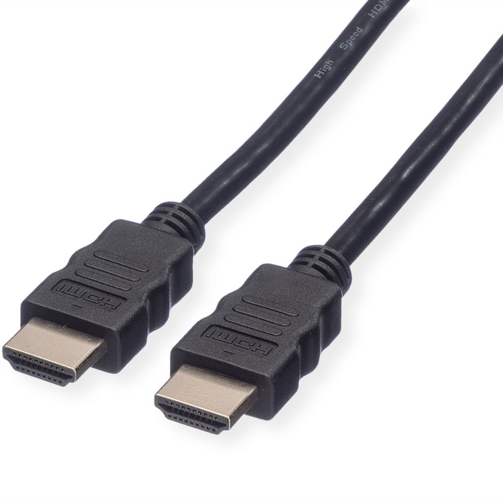 VALUE Ultra High Speed - HDMI-Kabel mit Ethernet - HDMI männlich zu HDMI männlich - 50 cm - Doppelisolierung - Schwarz, Ansicht 2