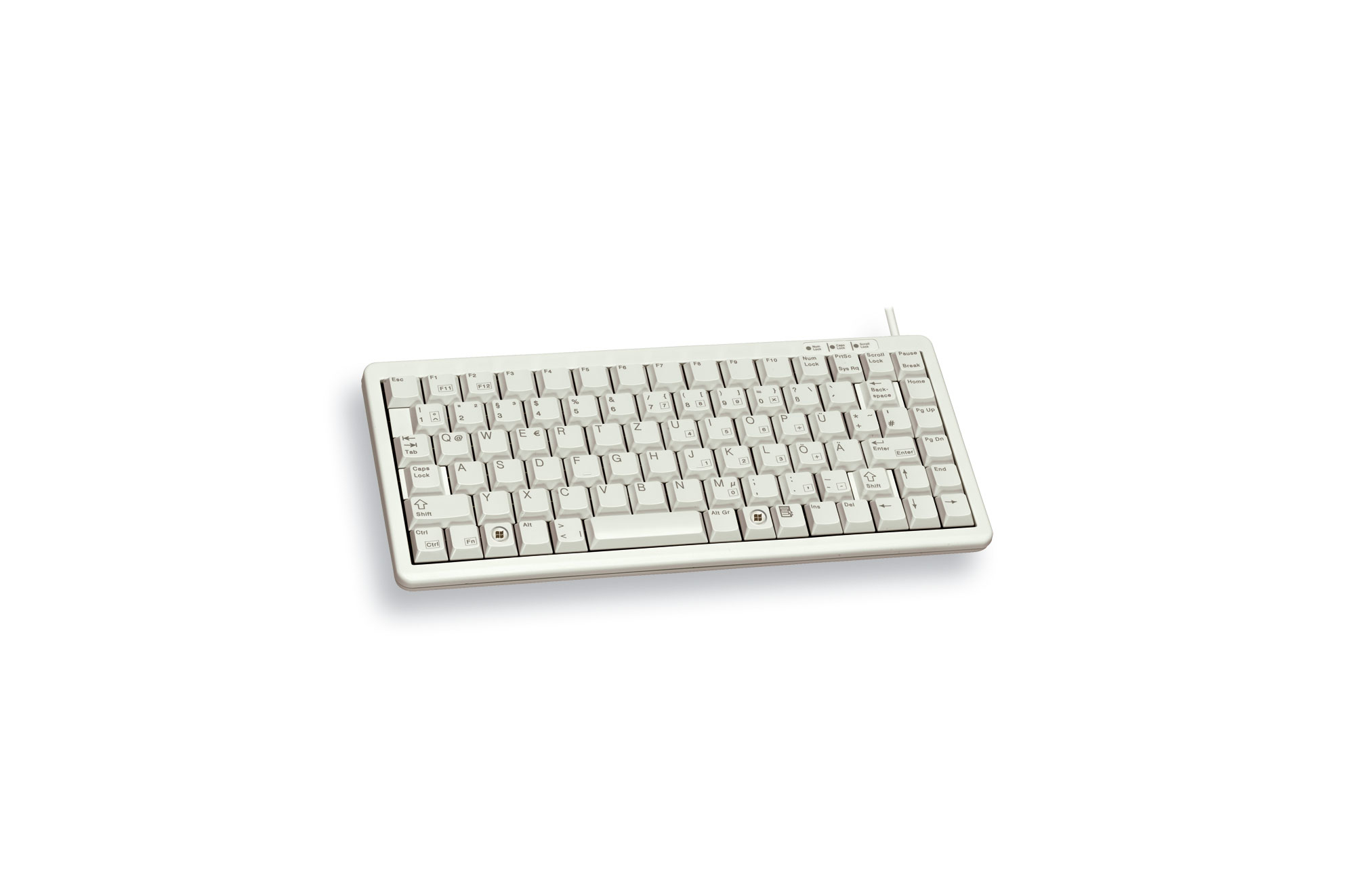 Cherry Compact-Keyboard G84-4100 - Tastatur - USB - TL: Französisch, AZERTY, Ansicht 2