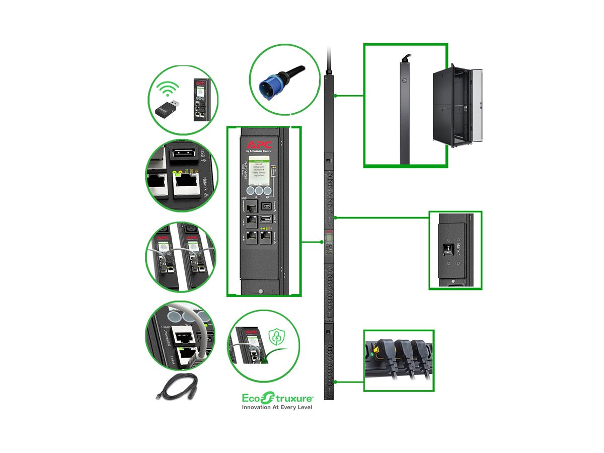 Dell APC Rack PDU 9000 Switched APDU9953 - Stromverteilungseinheit (Rack - einbaufähig)