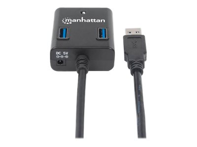 Manhattan USB-A 4-Port Hub, 4x USB-A Ports, 5 Gbps (USB 3.2 Gen1 aka USB 3.0), Ansicht 5