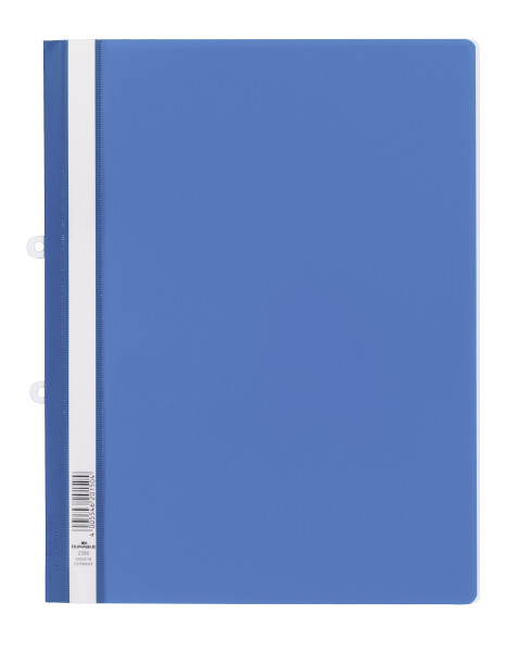 Vorschau: Durable Sichthefter aus Hartfolie mit Abheftschieber - A4 - PVC - Blau - Transparent - Porträt