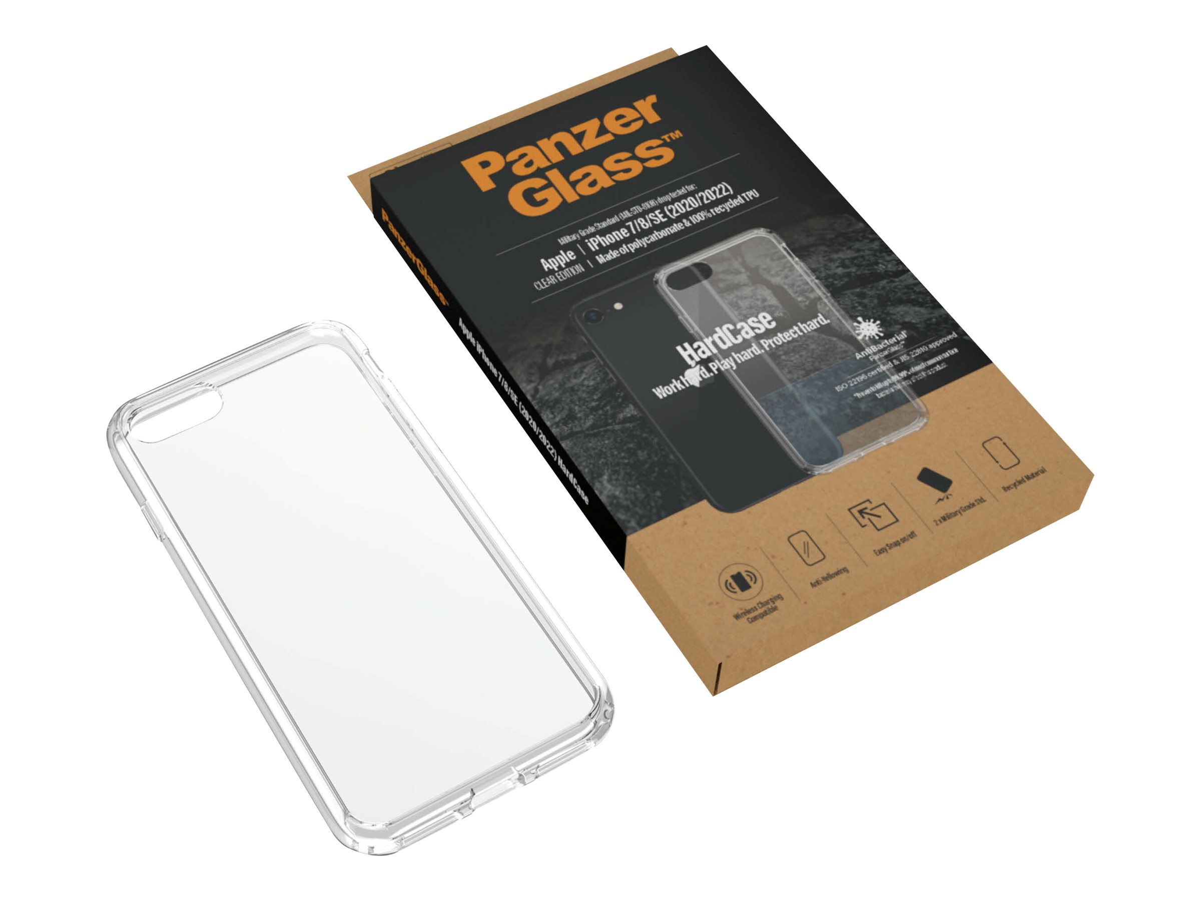 PanzerGlass HardCase Clear Edition - Hintere Abdeckung für Mobiltelefon - antibakteriell - Polycarbonat, 100 % recycelt, Ansicht 2