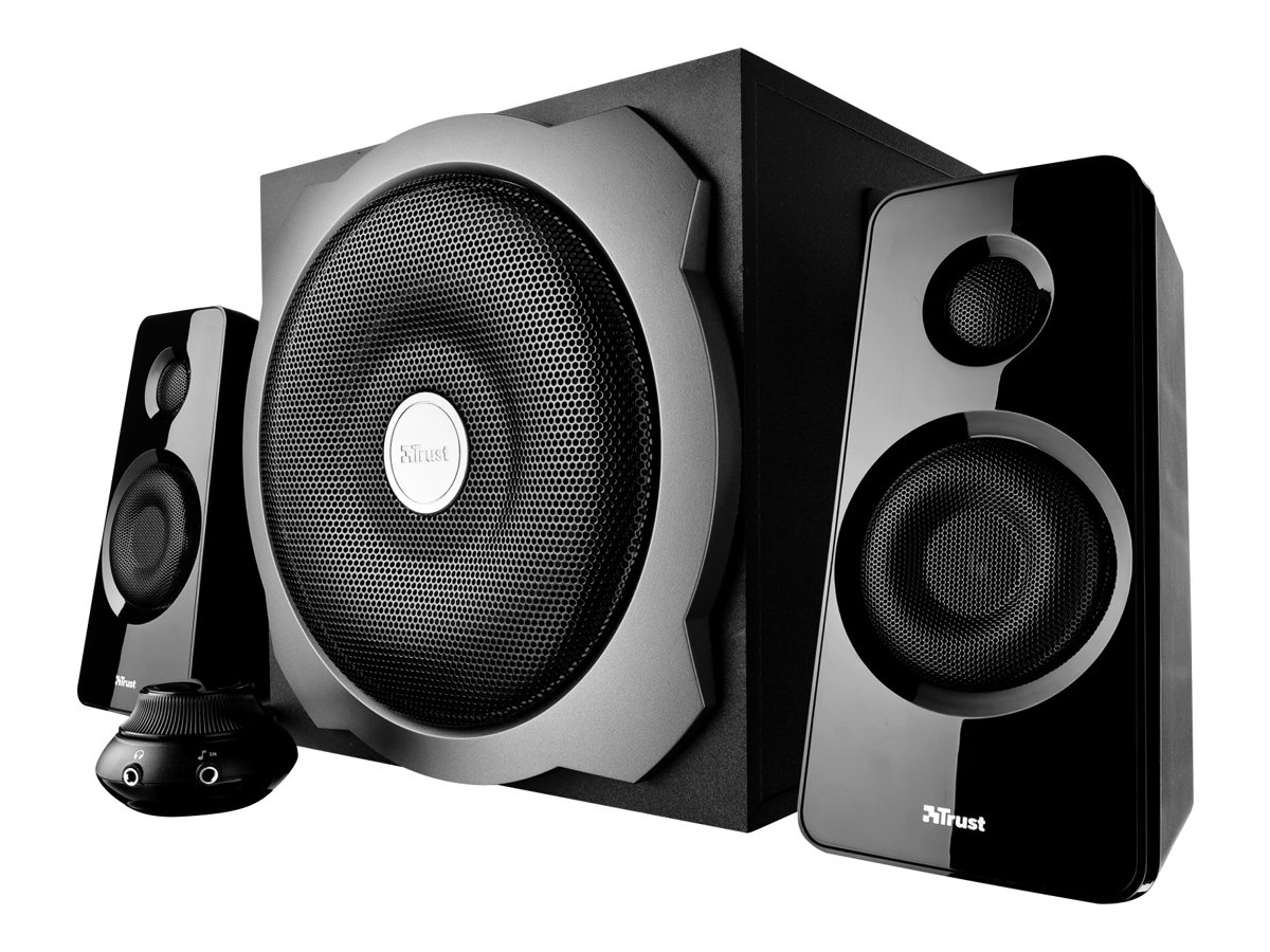 Trust Tytan 2.1 Subwoofer Speaker Set - Lautsprechersystem - für PC - 2.1-Kanal - 60 Watt (Gesamt)