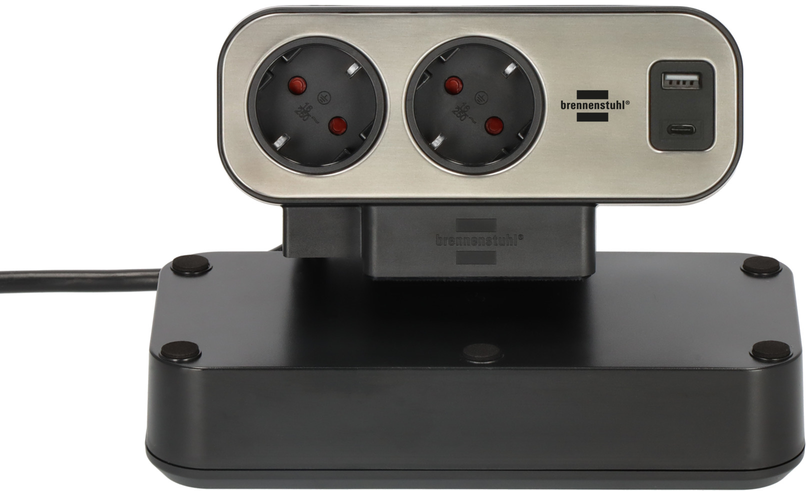 Brennenstuhl estilo Duplex Steckdosenleiste 1x USB C A 10x Schutzkontaktsteckdosen, Ansicht 2