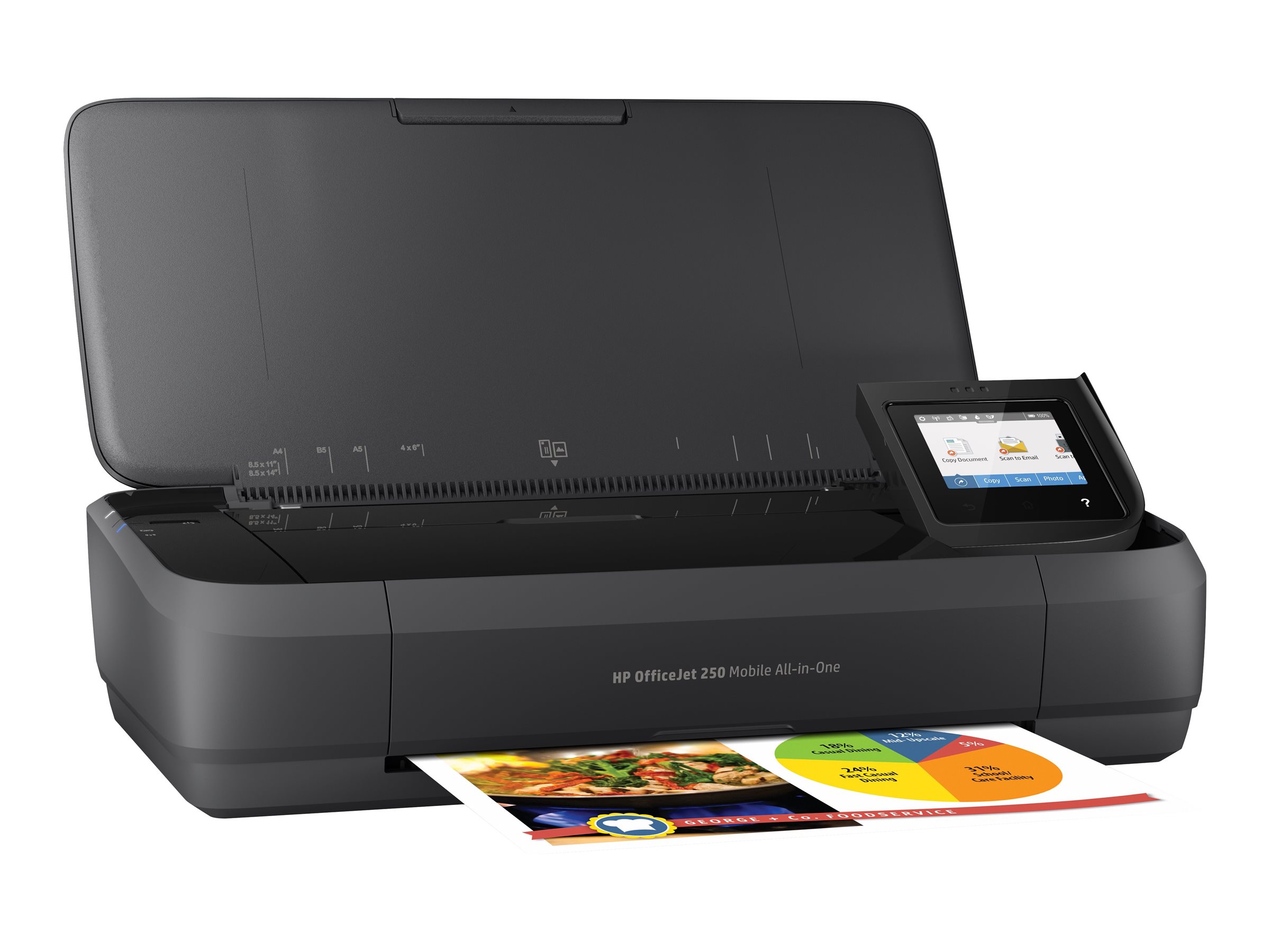 HP Officejet 250 Mobile All-in-One - Multifunktionsdrucker - Farbe - Tintenstrahl - Legal (216 x 356 mm), Ansicht 5
