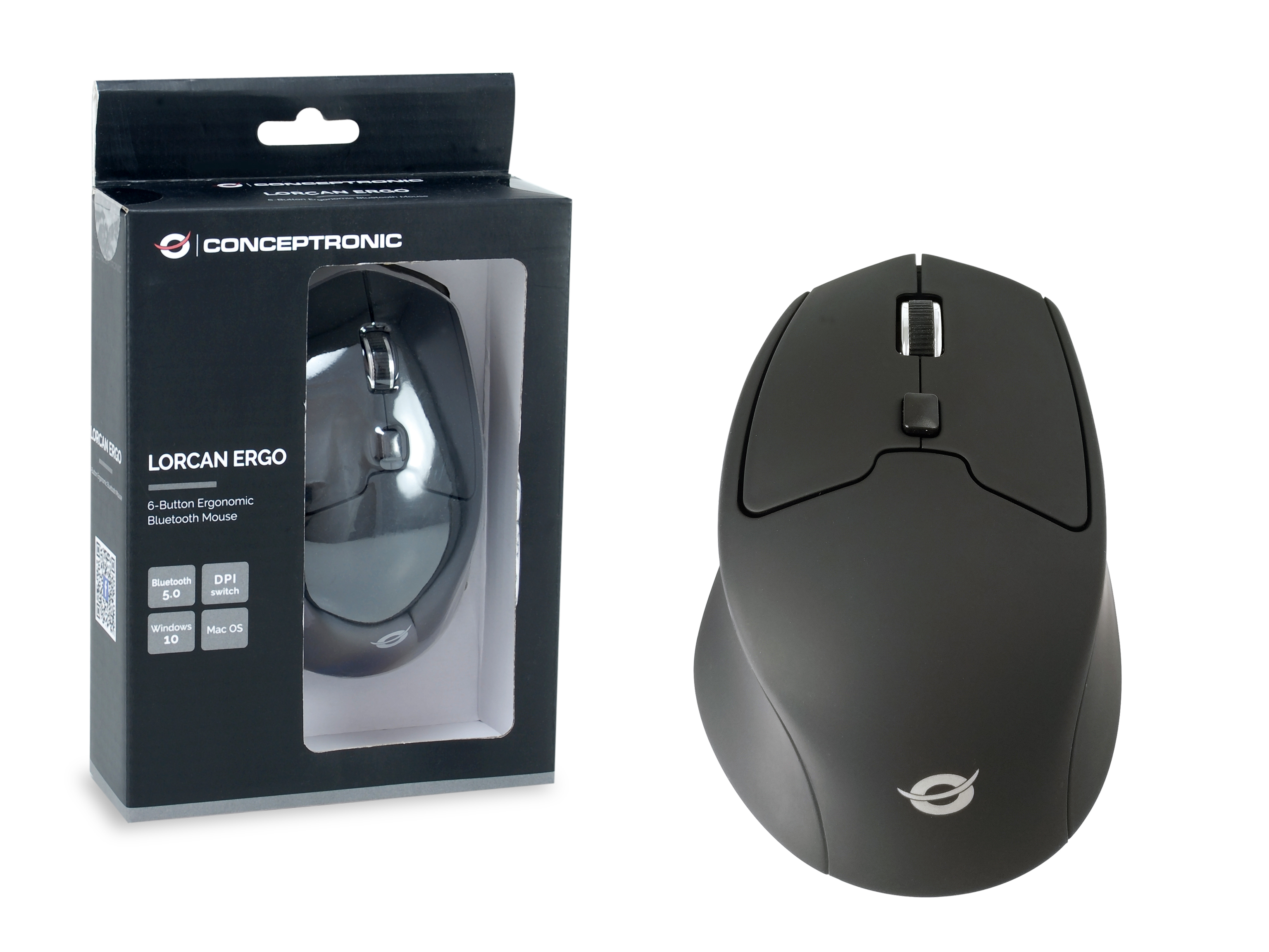 Conceptronic LORCAN ERGO - Maus - ergonomisch, Ansicht 2