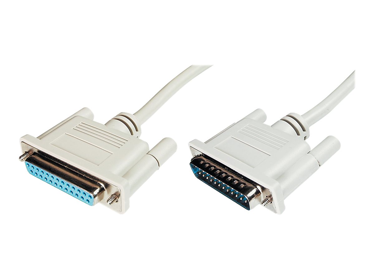 DIGITUS Datatransfer Verlängerungskabel, D-Sub25/St - D-Sub25/Bu