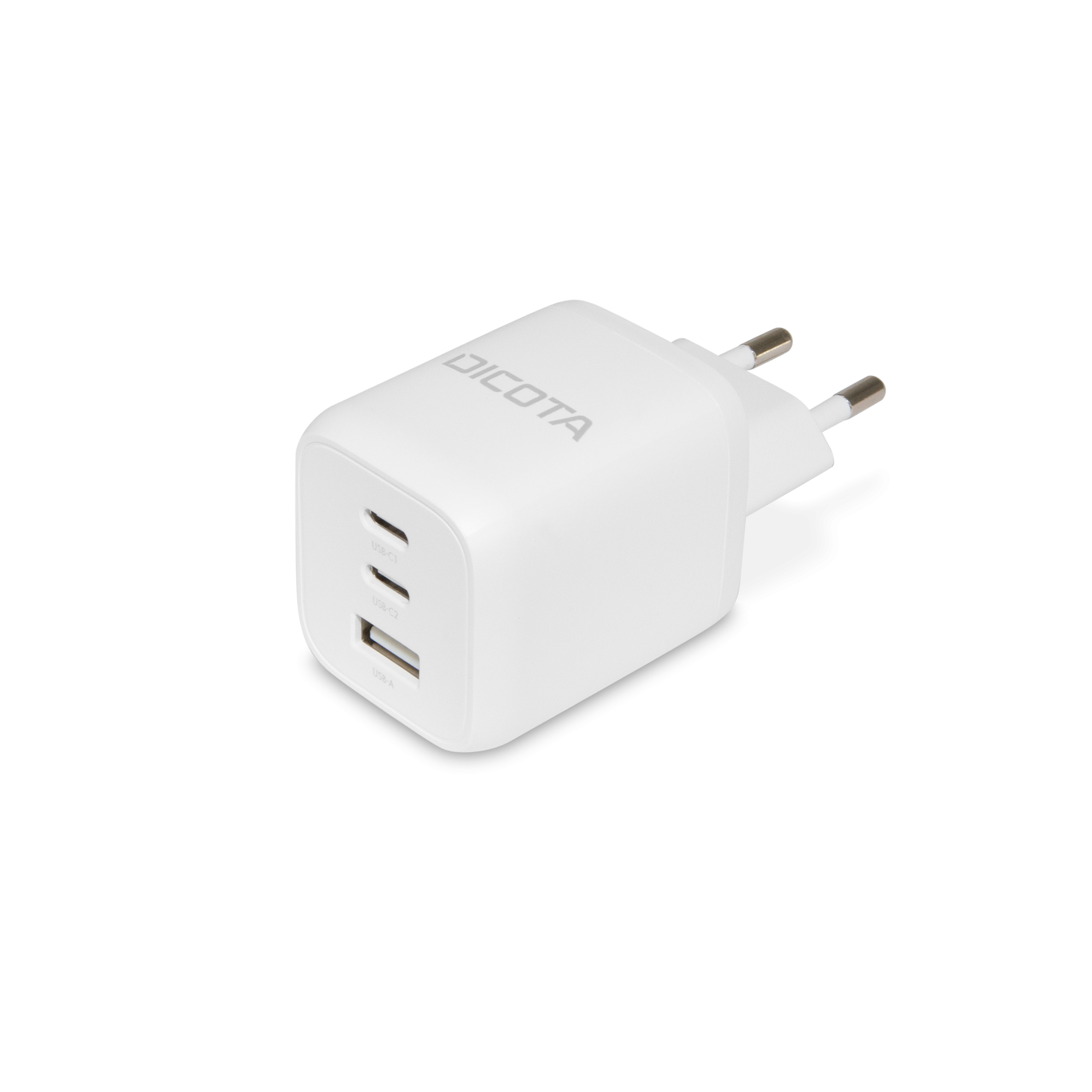 Dicota Compact 3-Port GaN Wall Charger 65W EU white, Ansicht 2