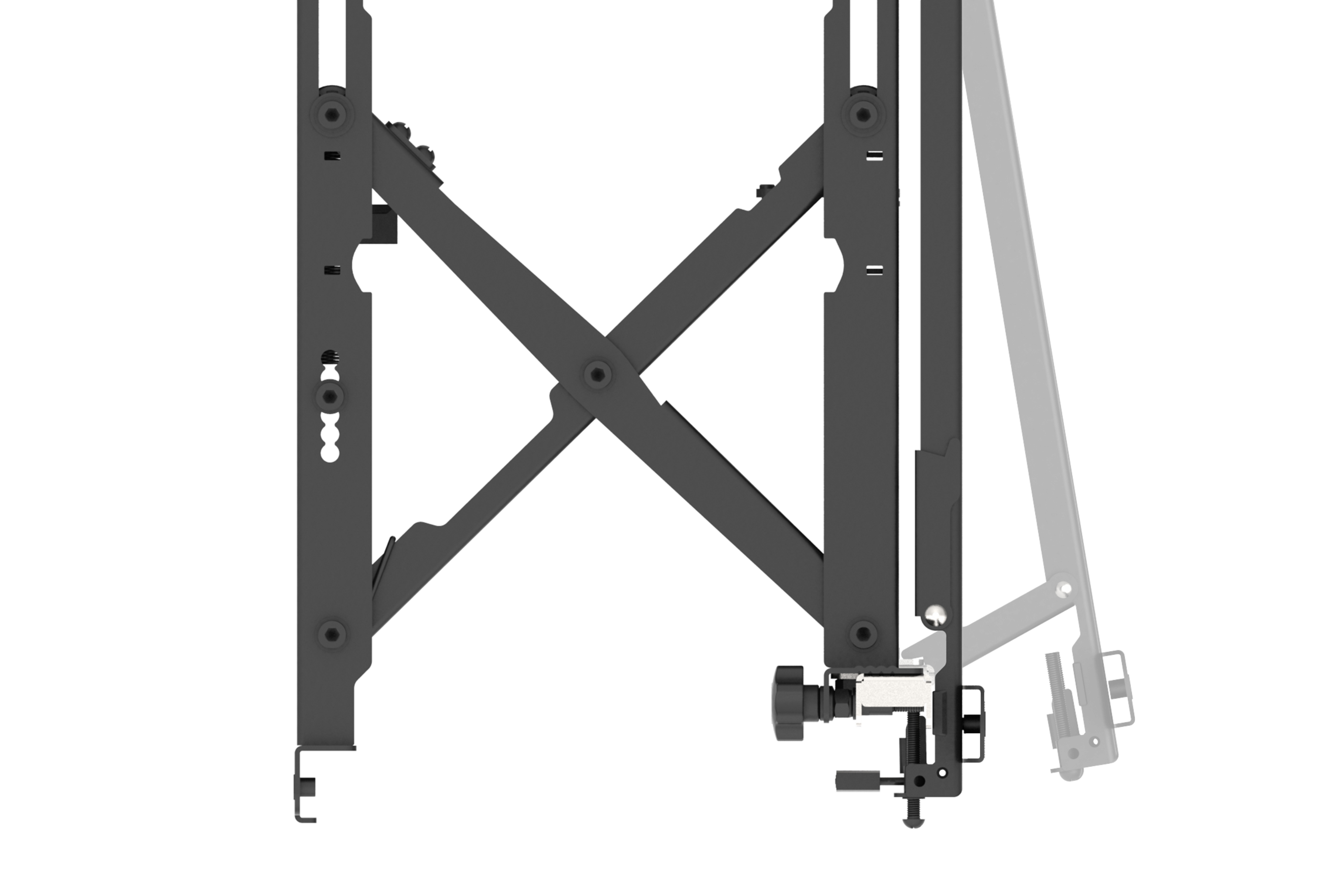 Vision Befestigungskit (Wandmontage) - für LCD-Display zwischen 45 und 86 - verriegelbar - Stahl - Schwarz, Ansicht 2