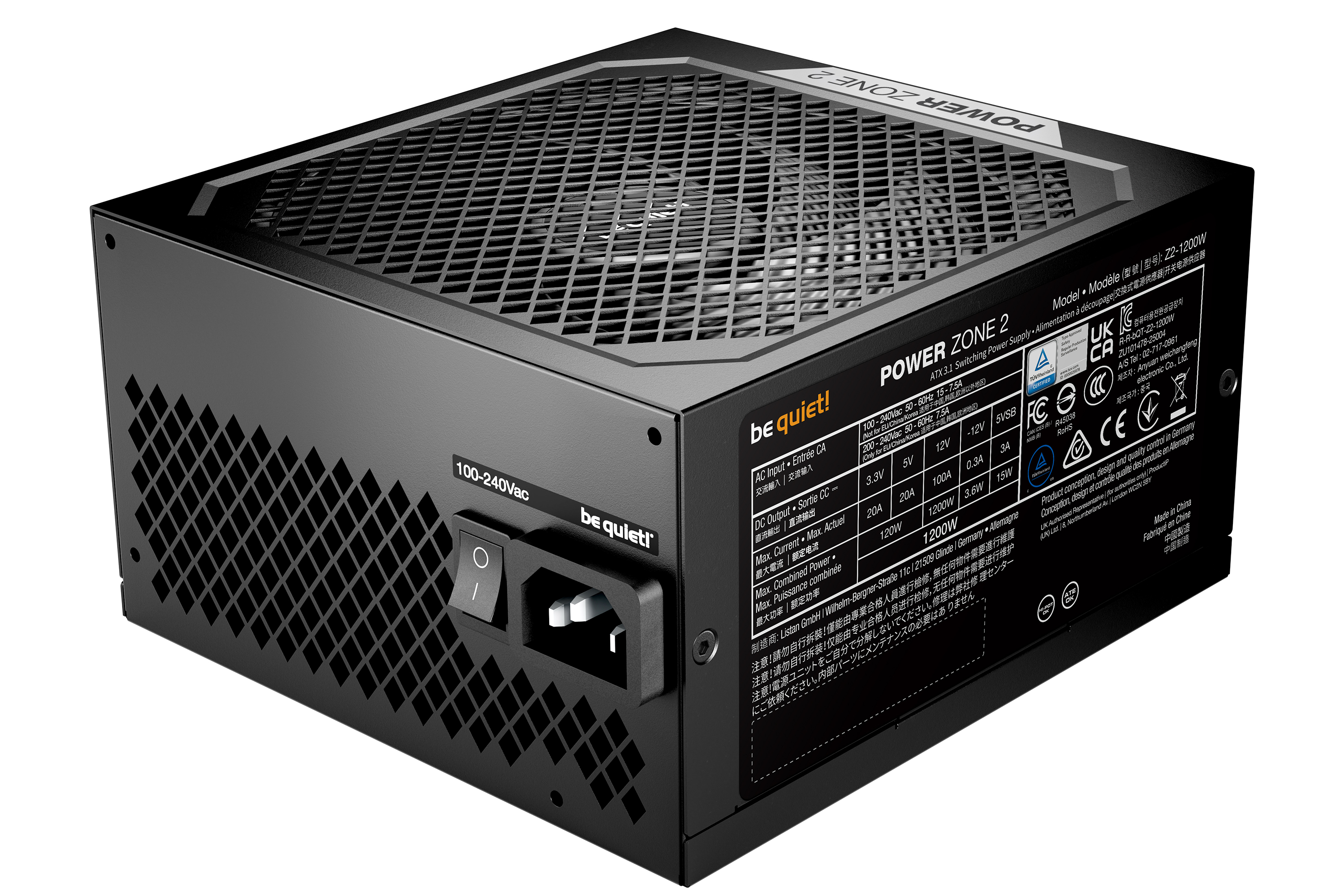 Be Quiet! Power Zone 2 Netzteil - PC-/Server Netzteil - ATX, Ansicht 3